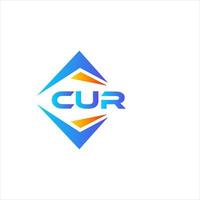 cur abstrato tecnologia logotipo Projeto em branco fundo. cur criativo iniciais carta logotipo conceito. vetor