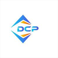 dcp abstrato tecnologia logotipo Projeto em branco fundo. dcp criativo iniciais carta logotipo conceito. vetor