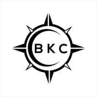 bkc abstrato tecnologia círculo configuração logotipo Projeto em branco fundo. bkc criativo iniciais carta logotipo. vetor