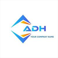 adh abstrato tecnologia logotipo Projeto em branco fundo. adh criativo iniciais carta logotipo conceito. vetor