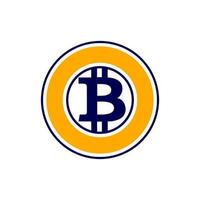 bitcoin ouro btg moeda ícone isolado em branco fundo. vetor