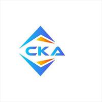 cka abstrato tecnologia logotipo Projeto em branco fundo. cka criativo iniciais carta logotipo conceito. vetor