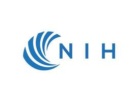 NIH criativo círculo carta logotipo conceito. NIH carta Projeto. vetor