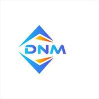 dnm abstrato tecnologia logotipo Projeto em branco fundo. dnm criativo iniciais carta logotipo conceito. vetor