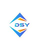 dsy abstrato tecnologia logotipo Projeto em branco fundo. dsy criativo iniciais carta logotipo conceito. vetor