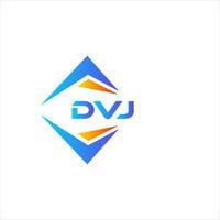 dvj abstrato tecnologia logotipo Projeto em branco fundo. dvj criativo iniciais carta logotipo conceito. vetor