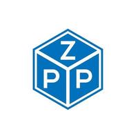 design de logotipo de carta zpp em fundo branco. conceito de logotipo de letra de iniciais criativas zpp. design de letra zpp. vetor