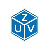 design de logotipo de carta zuv em fundo branco. conceito de logotipo de letra de iniciais criativas zuv. design de letra zuv. vetor