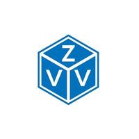 design de logotipo de carta zvv em fundo branco. conceito de logotipo de letra de iniciais criativas zvv. design de letra zvv. vetor