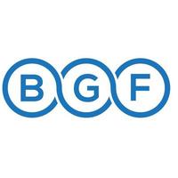 design de logotipo de carta bgf em fundo branco. conceito de logotipo de carta de iniciais criativas bgf. design de letra bgf. vetor