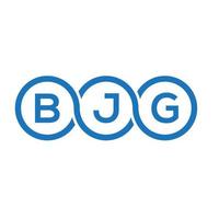 design de logotipo de letra bjg em fundo branco. conceito de logotipo de letra de iniciais criativas bjg. design de letra bjg. vetor