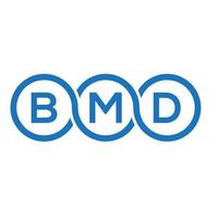 bmd criativo iniciais carta logotipo conceito. bmd carta design.bmd carta logotipo Projeto em branco fundo. bmd criativo iniciais carta logotipo conceito. bmd carta Projeto. vetor