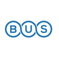 design de logotipo de carta de ônibus em fundo branco. conceito de logotipo de letra de iniciais criativas de ônibus. design de carta de ônibus. vetor