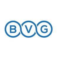 design de logotipo de carta bvg em fundo branco. conceito de logotipo de letra de iniciais criativas bvg. design de letra bvg. vetor
