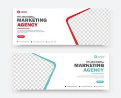 modelo de design de banner de marketing empresarial