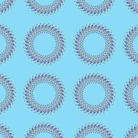 desatado colorida círculos padronizar em azul, vetor ilustração