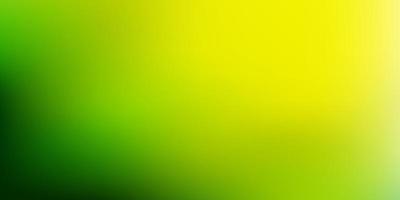 pano de fundo de desfoque de gradiente de vetor verde e amarelo claro.