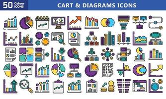 ícones para celular e web. pictogramas de alta qualidade. conjunto de ícones lineares de negócios, médicos, ui e ux, mídia, dinheiro, viagens, etc. vetor