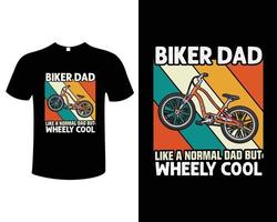 modelo de vetor de design de camiseta de bicicleta de montanha, design de camiseta de ciclista para amantes de aventura