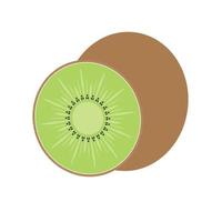 plano kiwi fatia frutas vetor para ícone e clipart dentro dieta frutas