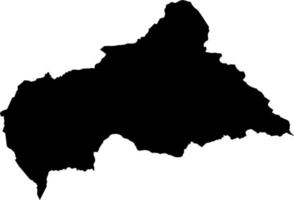 África central africano república mapa vetor mapa.mão desenhado minimalismo estilo.