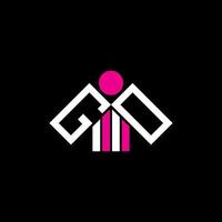 design criativo do logotipo da carta gd com gráfico vetorial, logotipo simples e moderno gd. vetor