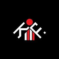 kf carta logotipo criativo Projeto com vetor gráfico, kf simples e moderno logotipo.