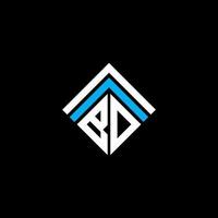 design criativo do logotipo da letra bd com gráfico vetorial, logotipo simples e moderno do bd. vetor