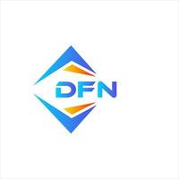 dfn abstrato tecnologia logotipo Projeto em branco fundo. dfn criativo iniciais carta logotipo conceito. vetor