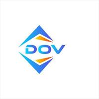 dov abstrato tecnologia logotipo Projeto em branco fundo. dov criativo iniciais carta logotipo conceito. vetor