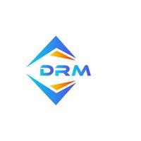 drm abstrato tecnologia logotipo Projeto em branco fundo. drm criativo iniciais carta logotipo conceito. vetor