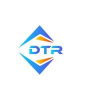 dtr abstrato tecnologia logotipo Projeto em branco fundo. dtr criativo iniciais carta logotipo conceito. vetor