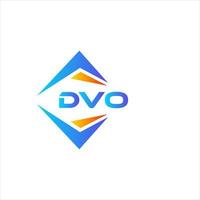 dvo abstrato tecnologia logotipo Projeto em branco fundo. dvo criativo iniciais carta logotipo conceito. vetor