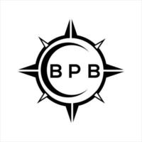 bpb abstrato tecnologia círculo configuração logotipo Projeto em branco fundo. bpb criativo iniciais carta logotipo. vetor