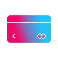 ícone de vetor de cartão de crédito exclusivo