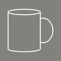 ícone de vetor de caneca de café