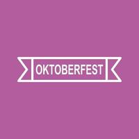 ícone de vetor de banner da oktoberfest