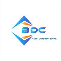 bdc abstrato tecnologia logotipo Projeto em branco fundo. bdc criativo iniciais carta logotipo conceito. vetor