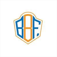 bbf abstrato monograma escudo logotipo Projeto em branco fundo. bbf criativo iniciais carta logotipo. vetor