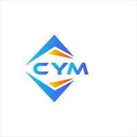 cym abstrato tecnologia logotipo Projeto em branco fundo. cym criativo iniciais carta logotipo conceito. vetor