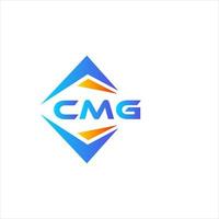cmg abstrato tecnologia logotipo Projeto em branco fundo. cmg criativo iniciais carta logotipo conceito. vetor