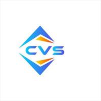 cvs abstrato tecnologia logotipo Projeto em branco fundo. cvs criativo iniciais carta logotipo conceito. vetor