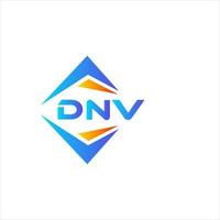 dnv abstrato tecnologia logotipo Projeto em branco fundo. dnv criativo iniciais carta logotipo conceito. vetor