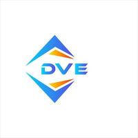 dve abstrato tecnologia logotipo Projeto em branco fundo. dve criativo iniciais carta logotipo conceito. vetor