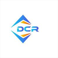 dcr abstrato tecnologia logotipo Projeto em branco fundo. dcr criativo iniciais carta logotipo conceito. vetor