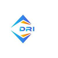 dri abstrato tecnologia logotipo Projeto em branco fundo. dri criativo iniciais carta logotipo conceito. vetor