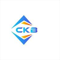 ckb abstrato tecnologia logotipo Projeto em branco fundo. ckb criativo iniciais carta logotipo conceito. vetor