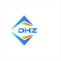 dhz abstrato tecnologia logotipo Projeto em branco fundo. dhz criativo iniciais carta logotipo conceito. vetor