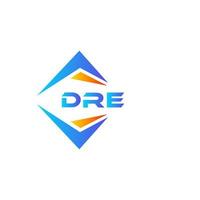 dre abstrato tecnologia logotipo Projeto em branco fundo. dre criativo iniciais carta logotipo conceito. vetor