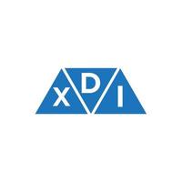 dxi triângulo forma logotipo Projeto em branco fundo. dxi criativo iniciais carta logotipo conceito. vetor